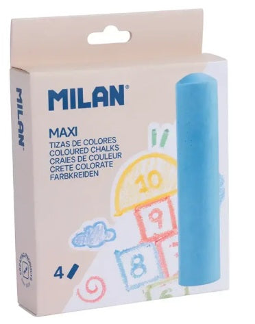 Caja de 4 Tizas de Colores Maxi Imagen principal del producto