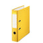 Archivador palanca folio lomo 75mm cartón forrado plastico color amarillo