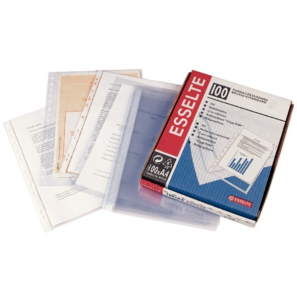 Funda multitaladro folio PP granulada 100 unidades ESSELTE Imagen principal del producto