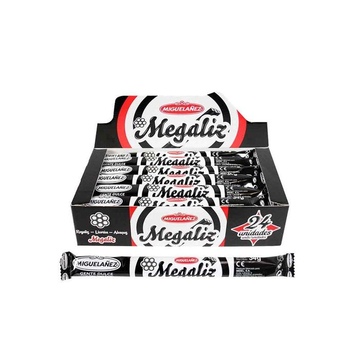 Expositor 24 Regaliz Negro Megaliz 34 g