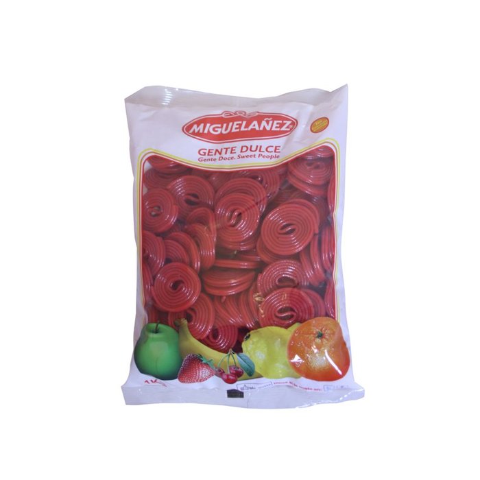 Bolsa 1 kg Regaliz Disco Rojo Miuguelañez