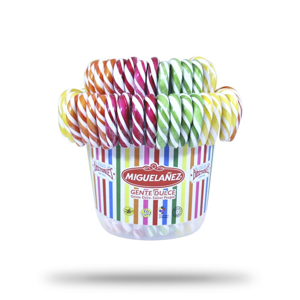 Bastón Artesano Tutti Frutti 40g Miguelañez, 72 unidades