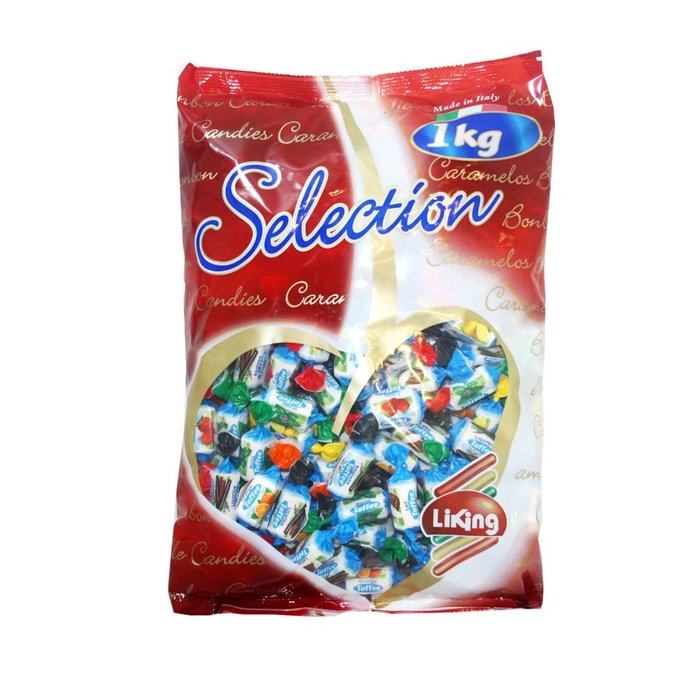 Bolsa de 1 kg de caramelos toffe Sabores Surtidos Miguañez