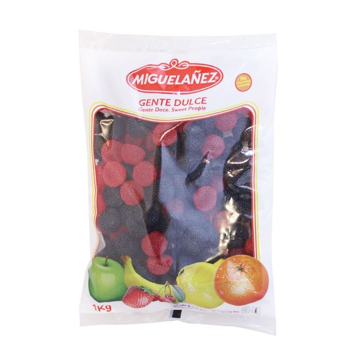 Bolsa 1 kg Zarzamora grande Roja y Negra MIGUELAÑEZ
