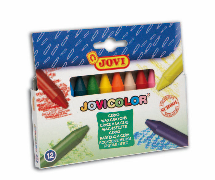Estuche 12 ceras jovicolor cores
