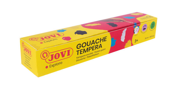 ESTUCHE 5 BOTES TEMPERA 35ML COLORES PRIMARIOS JOVI