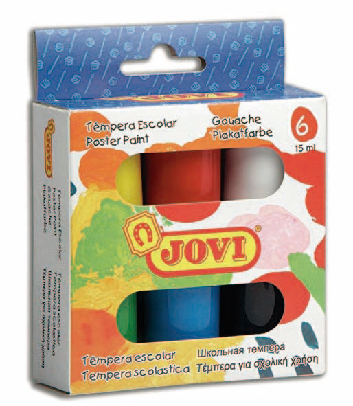 TEMPERA JOVI 520 6 COLORES SURTIDOS | 1 UNIDADES | (JOVI) Imagen principal del producto