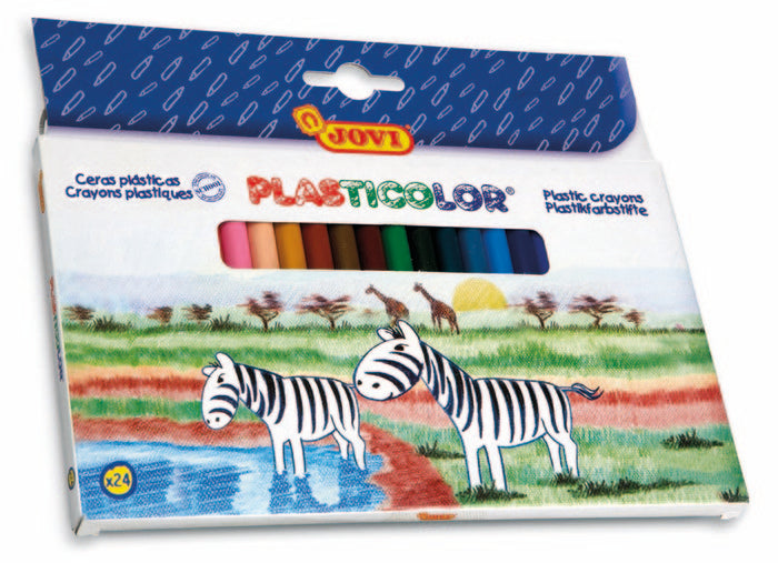 CERA JOVI PLASTICOLOR 926 24 COLORES SURTIDOS | 1 UNIDADES | (JOVI)