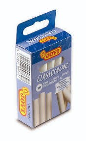 Caja 10 tizas blancas antipolvo jovi Imagen principal del producto