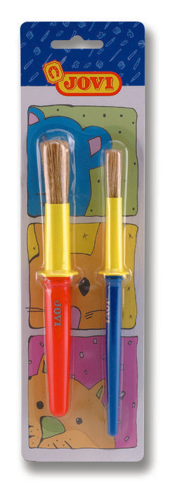 JOVI BLISTER 1 PINCEL ESCOLAR MEDIO + 1 PINCEL ESCOLAR GRUE | 1 UNIDADES | (JOVI) Imagen principal del producto