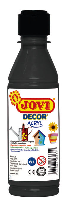 PINTURA JOVIDECOR 250ML NEGRO | 1 UNIDADES | (JOVI) Imagen principal del producto
