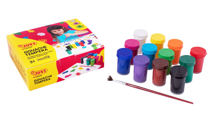 TEMPERA JOVI 15 ML 12 COLORES SURTIDOS | 1 UNIDADES | (JOVI) Imagen principal del producto