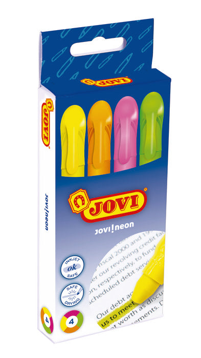 Marcador Cera Colores Surtidos Blister 4 Unid | Jovi | Pack 1 Unidades Imagen principal del producto