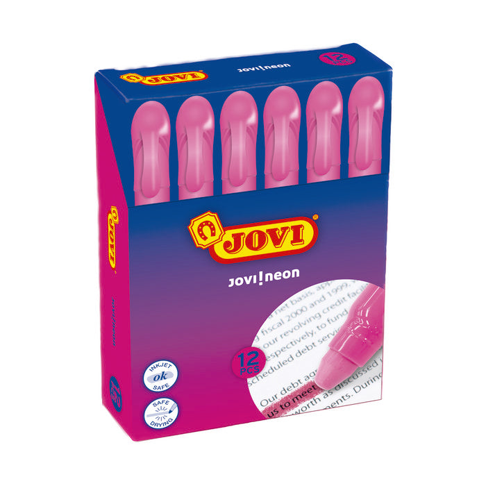 Marcador Cera Rosa Blister 12 Unid | Jovi | Pack 1 Unidades Imagen principal del producto
