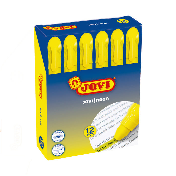 Marcador Cera Amarillo Blister 12 Unid | Jovi | Pack 1 Unidades Imagen principal del producto