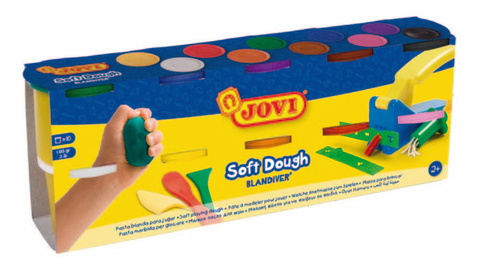 Pack 10 botes blandiver soft dough 110g colores surtidos Imagen principal del producto
