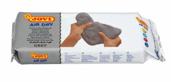 Pasta para Modelar Air Dry Clay Jovi 1KG Gris