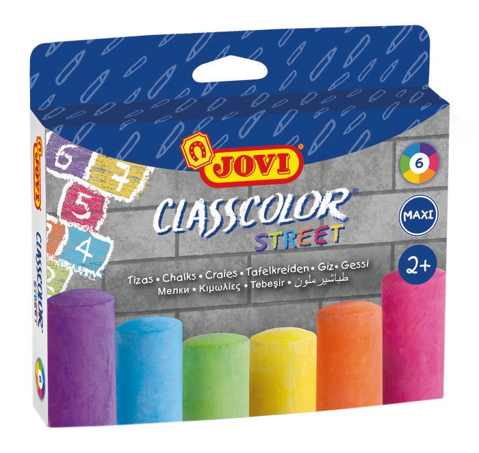 Caja 6 tizas maxi classcolor street colores surtidos Imagen principal del producto