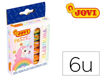 PLASTILINA JOVI 15 GR 6 UNIDADES COLORES PASTEL | 1 UNIDADES | (JOVI) Imagen principal del producto