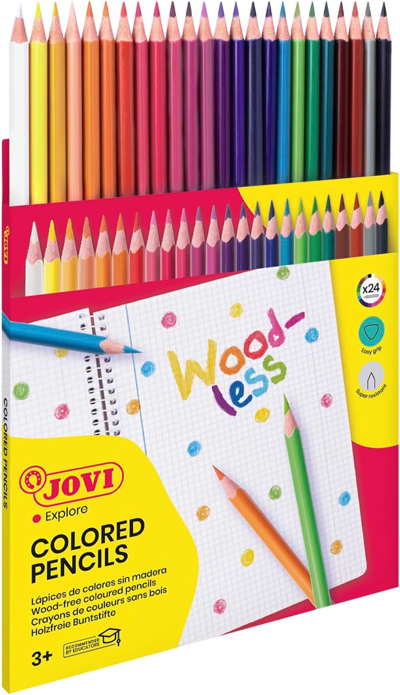 Estuche 24 lapices de colores jovi woodless surtidos Imagen principal del producto