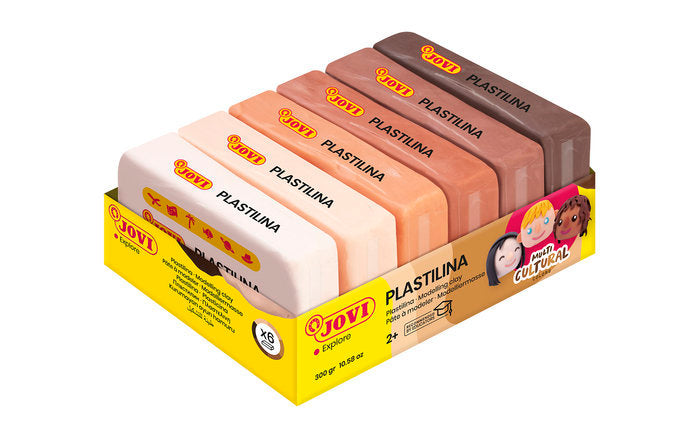 PLASTILINA JOVI 50 GR 6 UNIDADES MULTICULTURAL | 1 UNIDADES | (JOVI) Imagen principal del producto