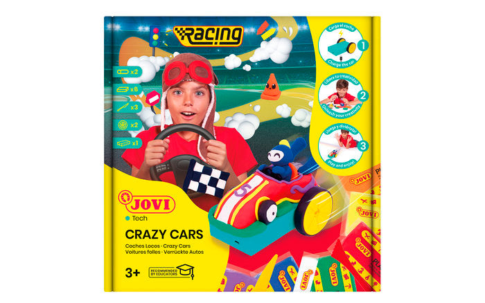 Kit Crazy Cars Racing Jovi - Set de Modelaje de Plastilina con Colores Surtidos Imagen principal del producto