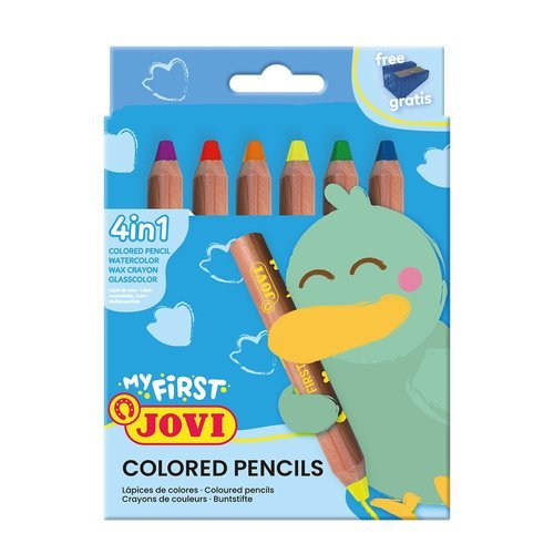LAPIZ JOVI MY FIRST PENCIL 4 EN 1 COLORES SURTIDOS | 1 UNIDADES | (JOVI) Imagen principal del producto
