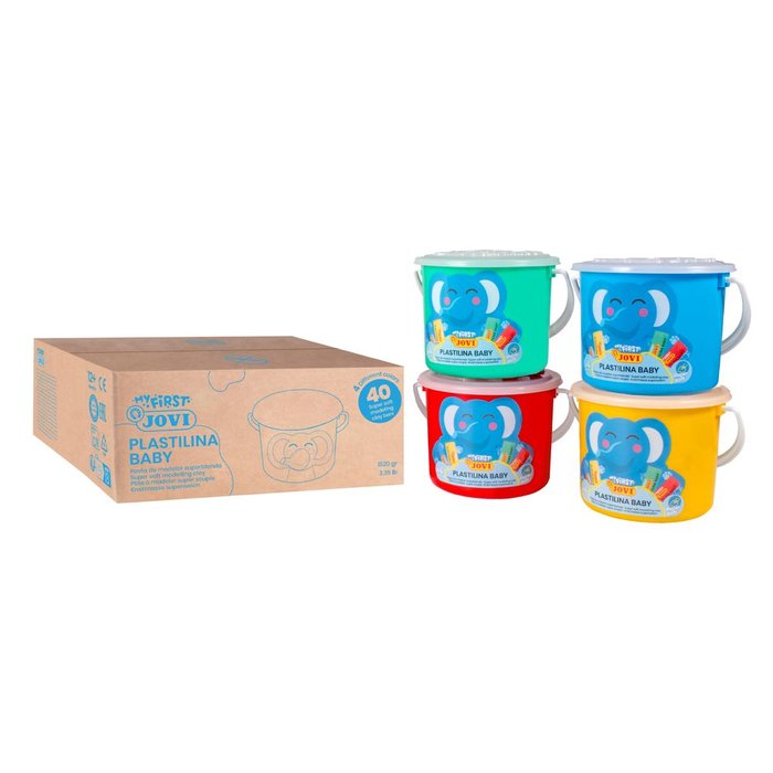 Plastilina Jovi My First Baby Bucket Pack 4 Colores Imagen principal del producto