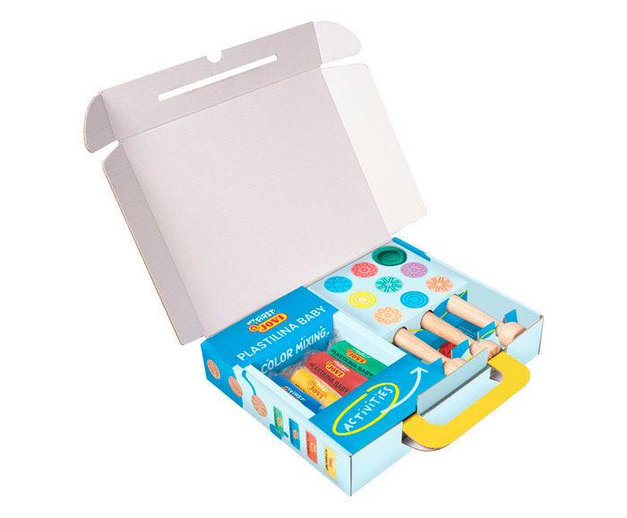 MALETIN JOVI MY FIRST PLASTILINA 4 UNIDADES + 3 ESTAMPADORES | 1 UNIDADES | (JOVI) Imagen principal del producto