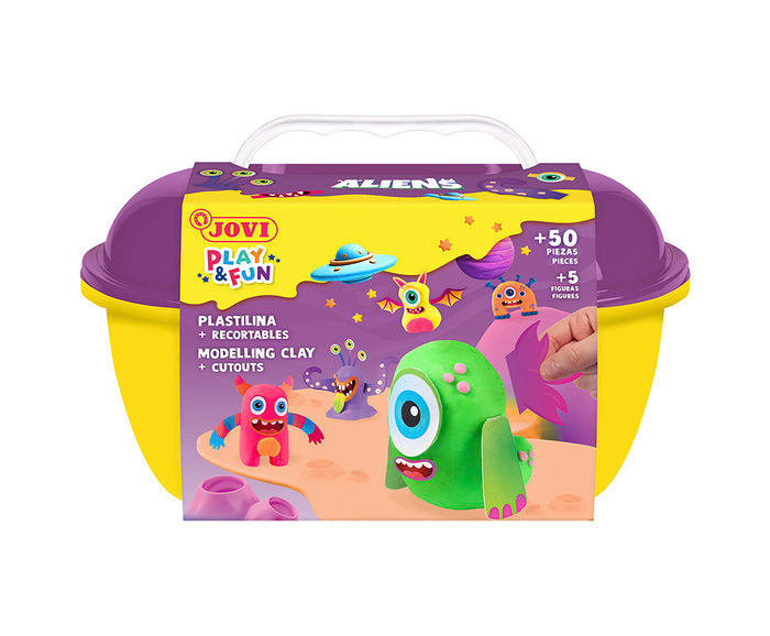 COFRE PLASTILINA JOVI PLAY&FUN ALIENS | 1 UNIDADES | (JOVI) Imagen principal del producto