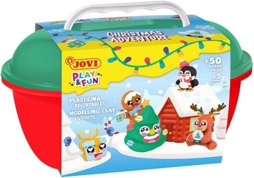 Cofre Jovi Play & Fun Plastilina Navidad Marca Sin Especificar Pack 6 unidades