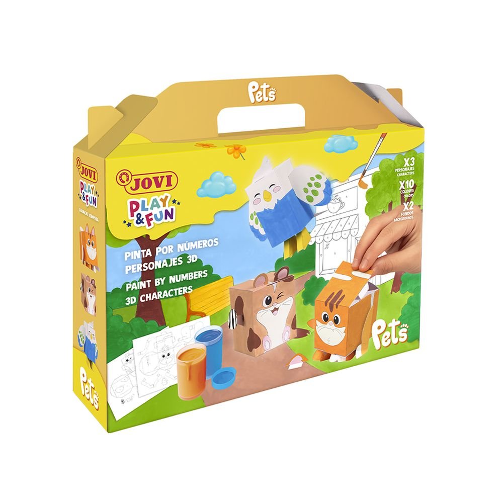 Maletín Jovi Play&fun Pinta por Números 3D Mascotas Imagen principal del producto