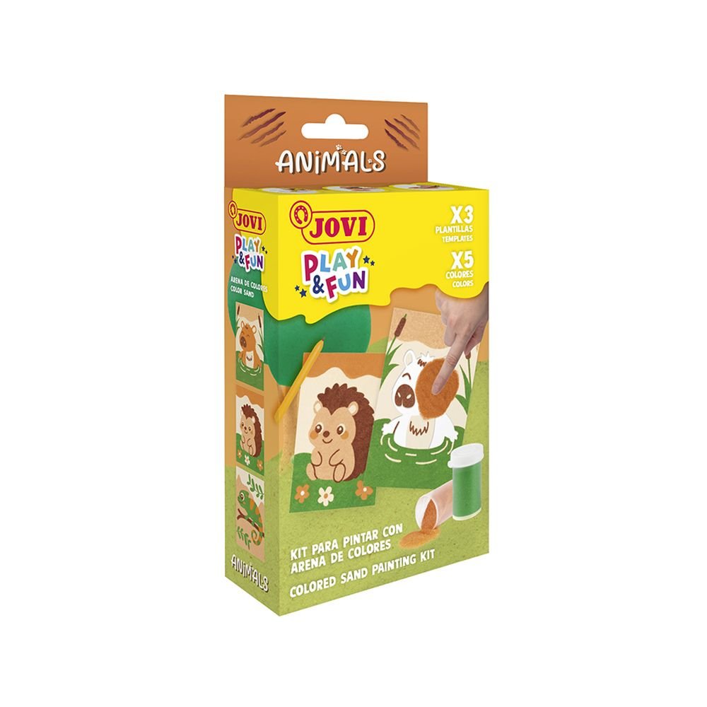 Mini Kit Jovi Play&fun Pinta con Arena Animals Marca JOVI