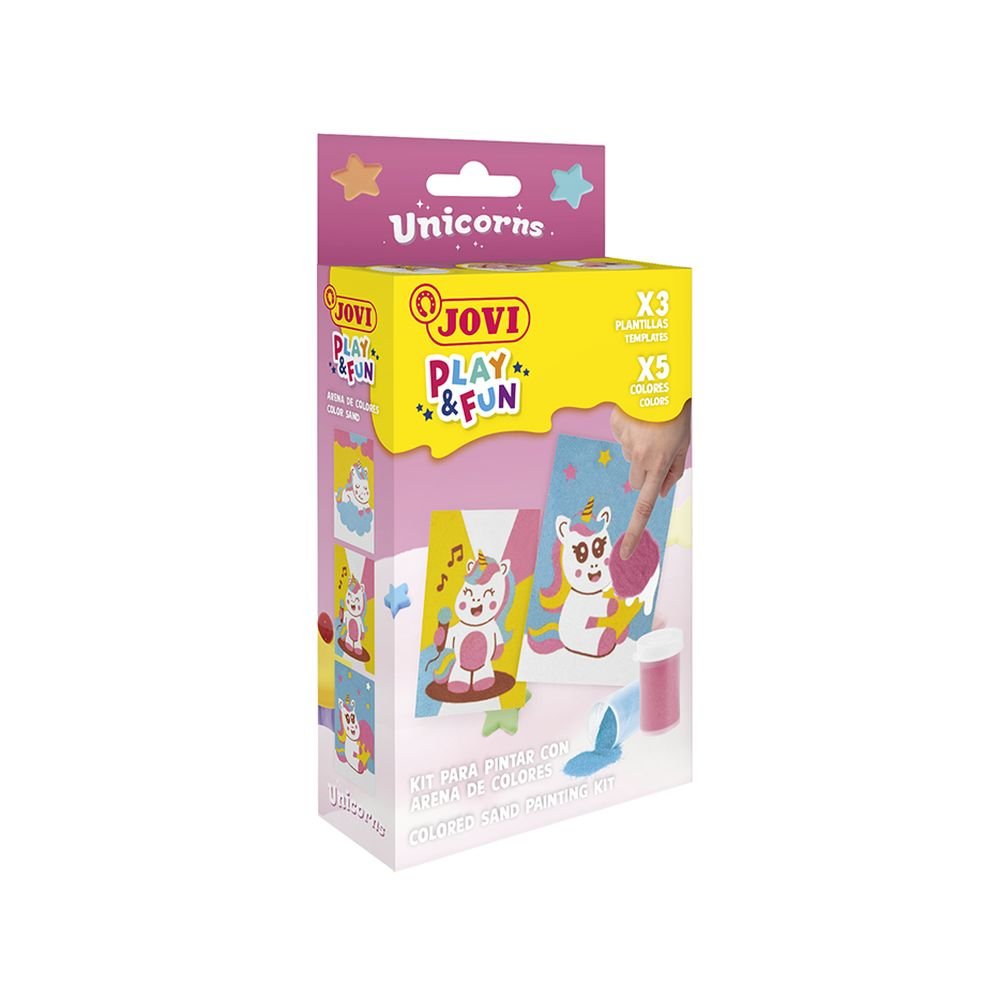 Mini Kit Jovi Play&fun Pinta con Arena Unicorns Marca JOVI Imagen principal del producto