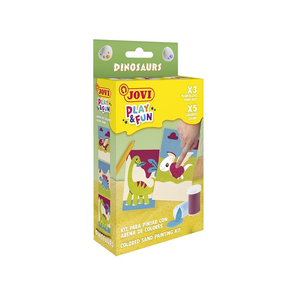 Mini Kit Jovi Play&Fun Pinta con Arena Dinosaurs JOVI Imagen principal del producto