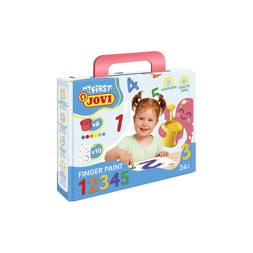 Maletín Jovi My First Pintura Dedos 35 ml Aprendiendo Números Imagen principal del producto