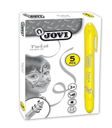 MAQUILLAJE JOVI TWIST AMARILLO | 5 UNIDADES | (JOVI) Imagen principal del producto