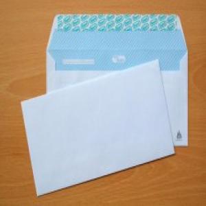 C/500 sobre autoadhesivo con tira de silicona normalizado open 176 (120x176) offset blanco 90g.