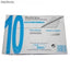PAQ/10 sobre autoadhesivo con tira de silicona open 110 (10X220) offset blanco 90g.