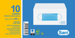 Sobres para Mascarillas SAM Pack 10 Imagen principal del producto