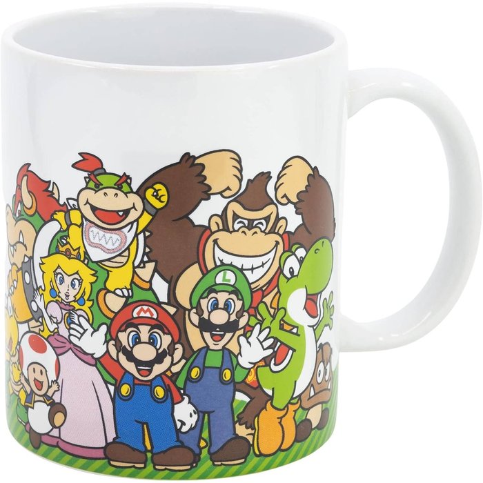 TAZA CERAMICA 325 ML, EN CAJA REGALO SUPER MARIO GROUP | STOR