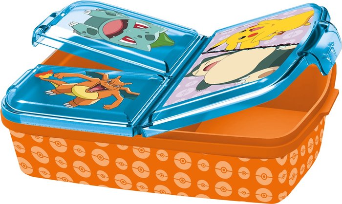 SANDWICHERA PLASTICO 3 DEPARTAMENTOS POKEMON | STOR | 1 UNIDAD | 8412497080205 Imagen principal del producto