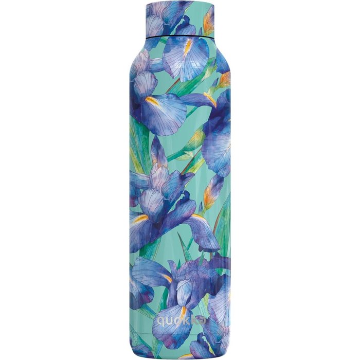 Botella Termo Acero Inoxidable 630 ml Azul Flores Quokka Imagen principal del producto