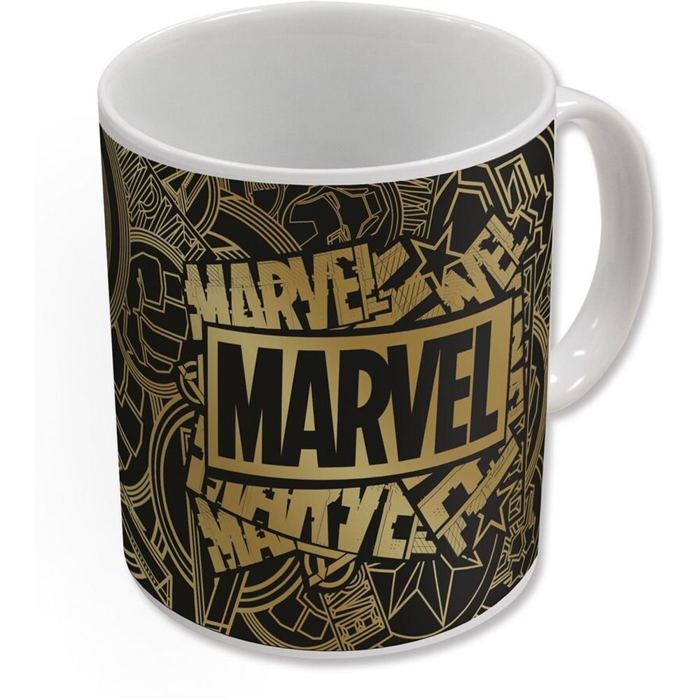 Taza cerámica 325 ml térmica Marvel Golden Treasure STOR