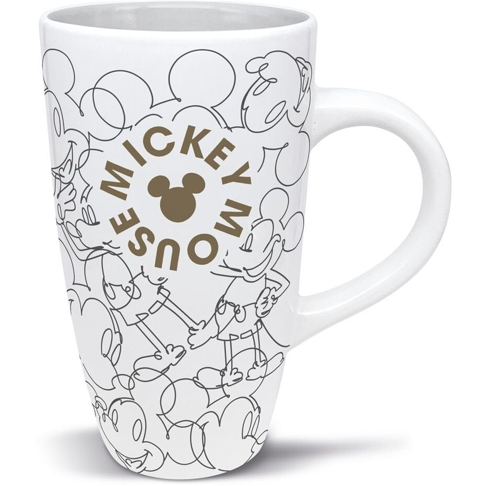 Taza cerámica Latte 695 ml con Mickey Mouse Signature STOR