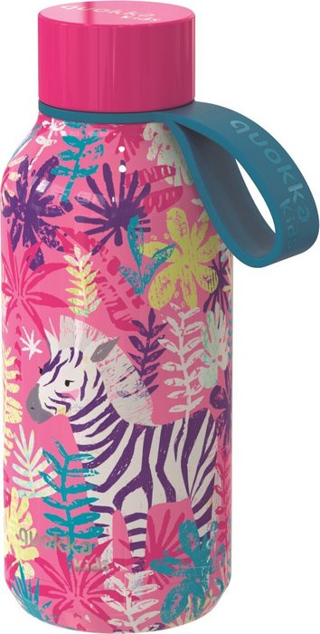 BOTELLA TERMO ACERO INOXIDABLE 330ML KIDS QUOKKA ZEBRAS | QUOKKA | 1 UNIDAD | 8412497401475 Imagen principal del producto