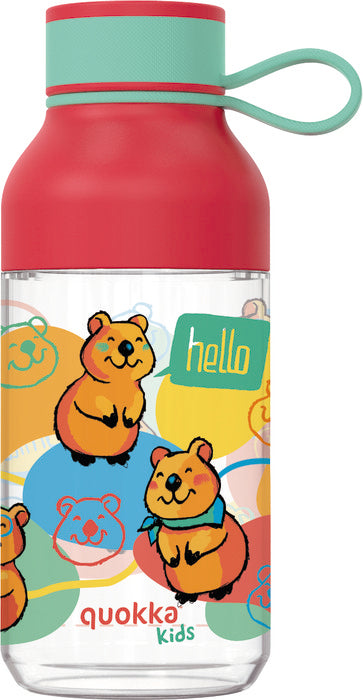 QUOKKA KIDS BOTELLA TRITAN ICE CON ASA HAPPY BEAR 430 ML | QUOKKA | 1 UNIDAD | 8412497401550 Imagen principal del producto