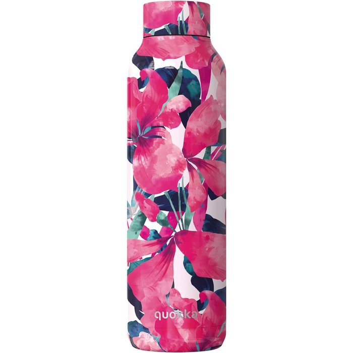 Botella Termo Acero Inoxidable 850 ML Flores Rosas Quokka Imagen principal del producto