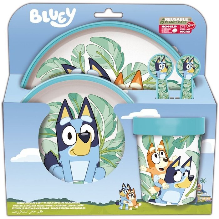 Set 5 Piezas Antideslizante Bicolor en Estuche Bluey STOR Imagen principal del producto