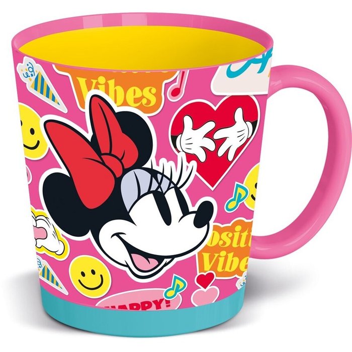 TAZA ANTIVUELCO PP 410 ML MINNIE MOUSE FLOWER POWER | STOR | 1 UNIDAD | 8412497744671 Imagen principal del producto